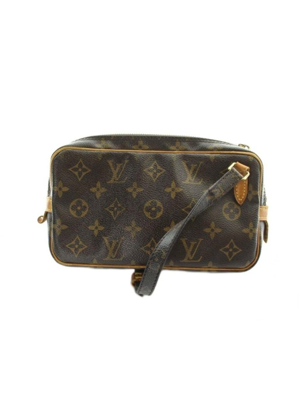 Louis Vuitton Pochette Marly Bandouliere Shoulder Bag Crossbody Logo Leather